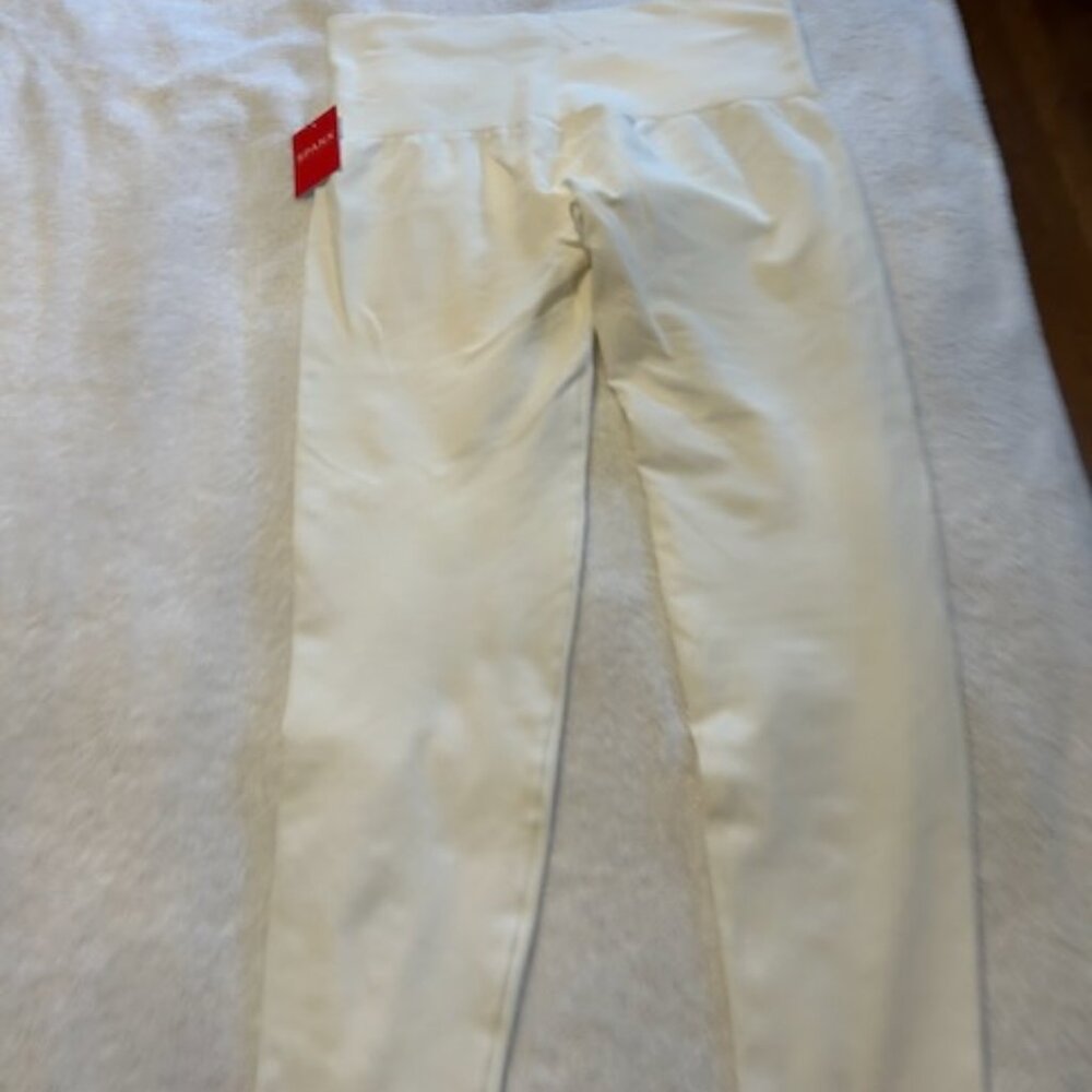 Spanx Assets Leggings White Large NWT